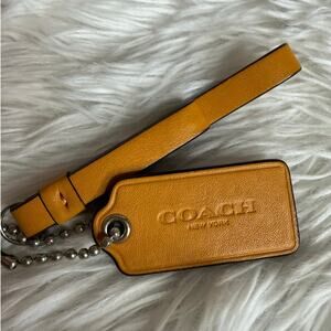 2" COACH Orange Fob Bag Charm Hang tag Hangtag